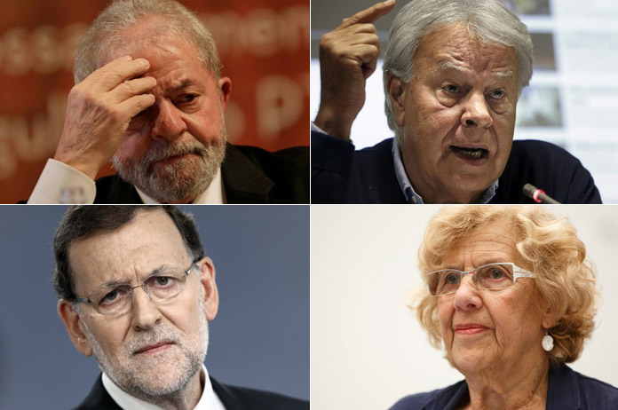 Lula, Felipe González, Carmena, Rajoy