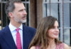 El Rey Felipe VI y la Reina Letizia, durante la visita realizada a la Misión de San José, en la ciudad tejana de San Antonio. EFE.