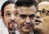 Torra, Sánchez e Iglesias