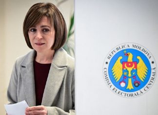 La presidenta de Moldavia y candidata del Partido de Acción y Solidaridad (PAS), Maia Sandu, se prepara para depositar su voto en las elecciones presidenciales y el referéndum sobre la adhesión a la Unión Europea, en un colegio electoral de Chisinau el 20 de octubre de 2024 - FOTO: Daniel MIHAILESCU|AFP