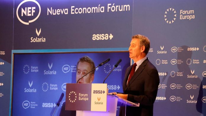 Feijóo en NEF en enero de 2025