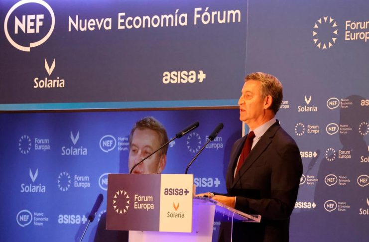 Feijóo en NEF en enero de 2025