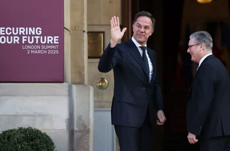 Rutte y Starmer, en la reunión de Londres. | EUROPA PRESS